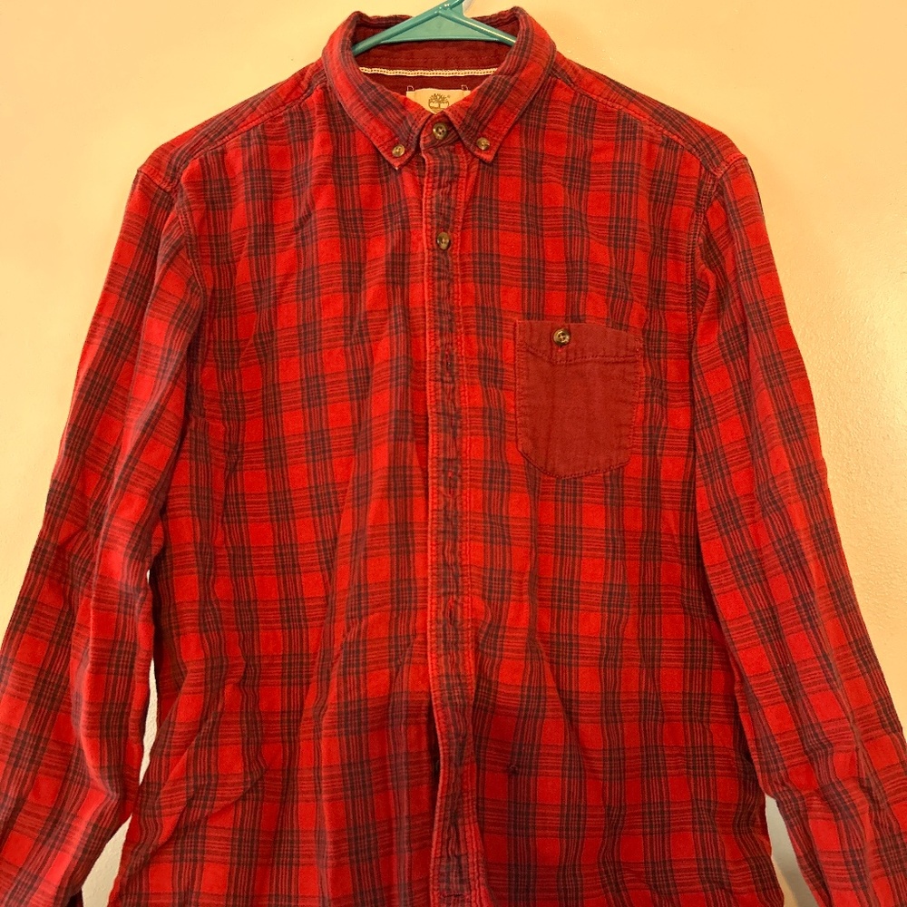 Flannel button up men’s size